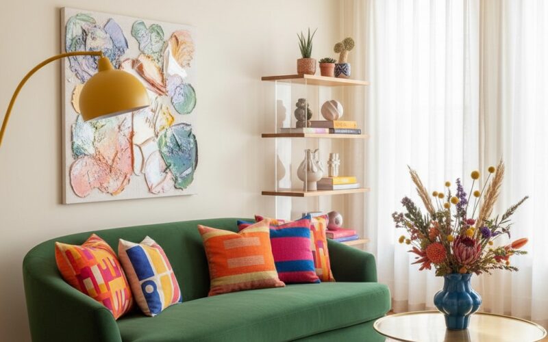 7 Ways to Master “Dopamine Decor” Without It Looking Cluttered